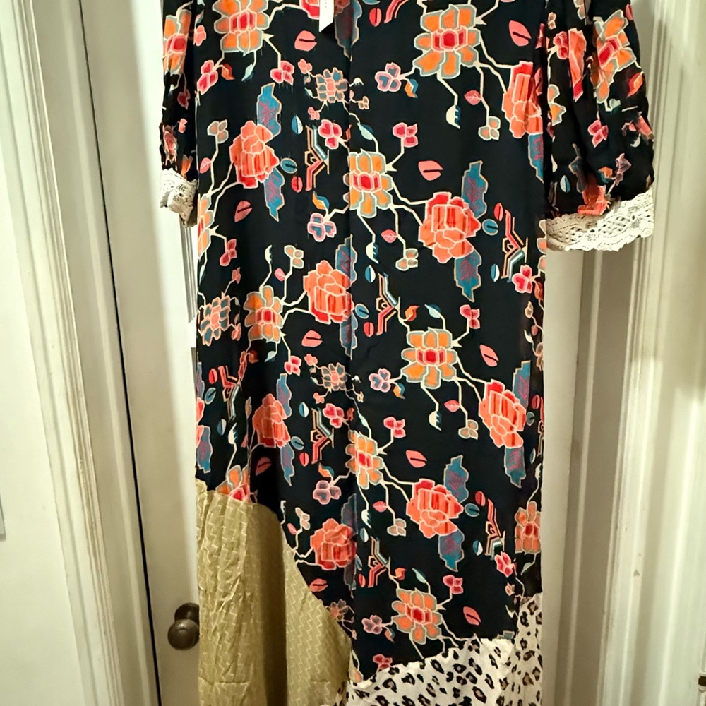 NWT Anthropologie Soniya Maxi Dress by Verb by Pallavi Singhee floral Large - Picture 3 of 5